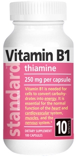 Vitamin B1 250 MG 100 Capsules